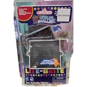 World's Smallest LITE BRITE Art Toy Doll House Miniature Light Bright Pegs,Paper